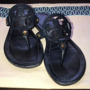 NAVY Tory Burch Miller Flip Flop Size 6